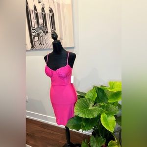 Hot Pink Mini Bodycon Dress